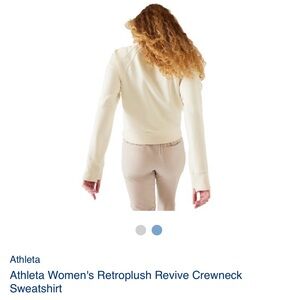 Athleta Retroplush cropped sweatshirt